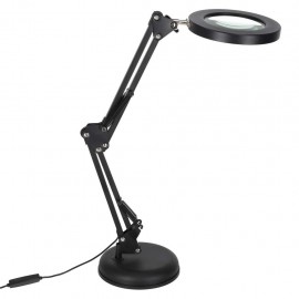 LED asztali lámpa USB-s nagyítóval