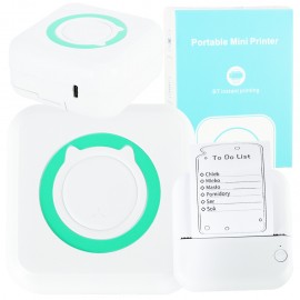 Mini hőnyomtató fényképekhez és jegyzetekhez, zsebméretű, Bluetooth