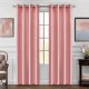 Glamour velúr függöny púderrózsaszín 140 x 230 cm ringlis felfüggesztéssel