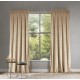 Glamour velúr sötétítő függöny bézs 140 x 230 cm ráncolós szalaggal