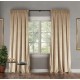 Glamour velúr sötétítő függöny bézs 140 x 250 cm ráncolós szalaggal
