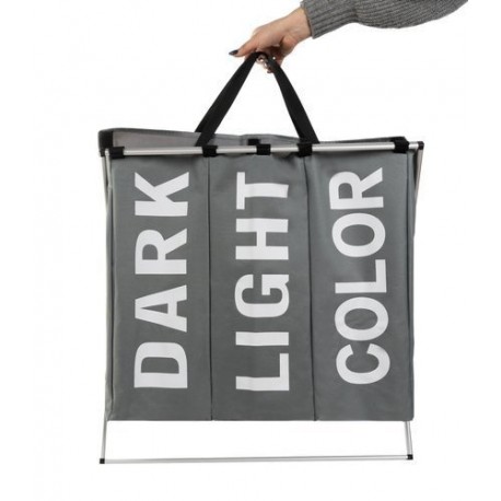 Háromrekeszes szennyeskosár