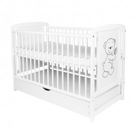 Gyerekágy fiókkal és matraccal, 120 x 60 cm