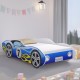 Gyerekágy Versenyautó kék 140 × 70 cm