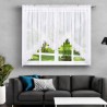 Fehér függöny gipiur csipkével 400x160 cm