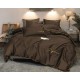 3 részes ágyneműgarnitúra hímzéssel, csokoládé szín, 160x200 cm