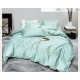 3 részes ágyneműgarnitúra hímzéssel, mentazöld szín, 200x220 cm
