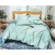 3 részes ágyneműgarnitúra hímzéssel, mentazöld szín, 200x220 cm