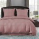 3 részes damaszt ágyneműgarnitúra, rózsaszín szín, 160x200 cm
