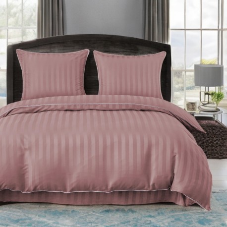 3 részes damaszt ágyneműgarnitúra, rózsaszín szín, 160x200 cm