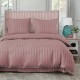 3 részes damaszt ágyneműgarnitúra, rózsaszín szín, 160x200 cm