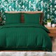 3 részes damaszt ágyneműgarnitúra, zöld szín, 160x200 cm
