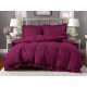 3 részes ágyneműgarnitúra fodrokkal, bordó szín, 160x200 cm