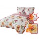 3 részes ágyneműgarnitúra fodrokkal, virágmintás, 160x200 cm