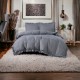 3 részes ágyneműgarnitúra fodrokkal, sötétszürke szín, 200x220 cm