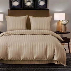 3 részes damaszt ágyneműgarnitúra, bézs szín, 160x200 cm