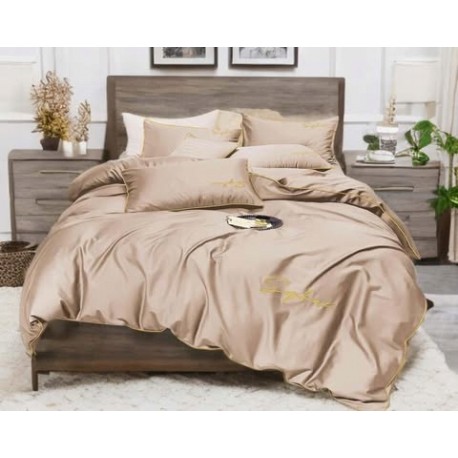 3 részes mikroszálas ágyneműgarnitúra 200x220 cm, bézs szín