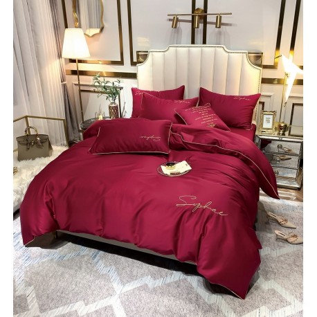 3 részes mikroszálas ágyneműgarnitúra 160x200 cm-es paplanhuzattal, piros színben