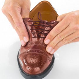 Rugalmas cipőfűzők - barna színű