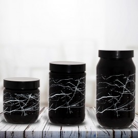 "Márvány" üvegtároló 660 ml