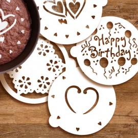 4 sablon sütik és torták díszítéséhez
