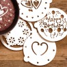 4 sablon sütik és torták díszítéséhez 4 sablon sütik és torták díszítéséhez