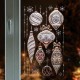 3D-s arany gömbdísz ablakmatricák