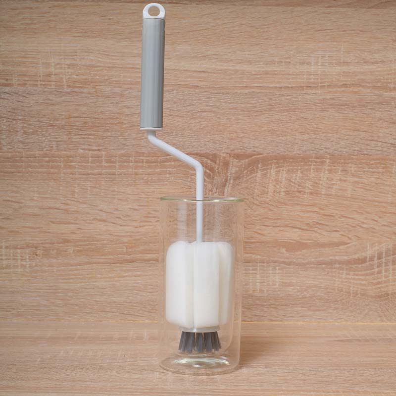 Forgó kefe szivaccsal palackokhoz és vázákhoz