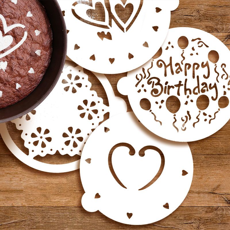 4 sablon sütik és torták díszítéséhez