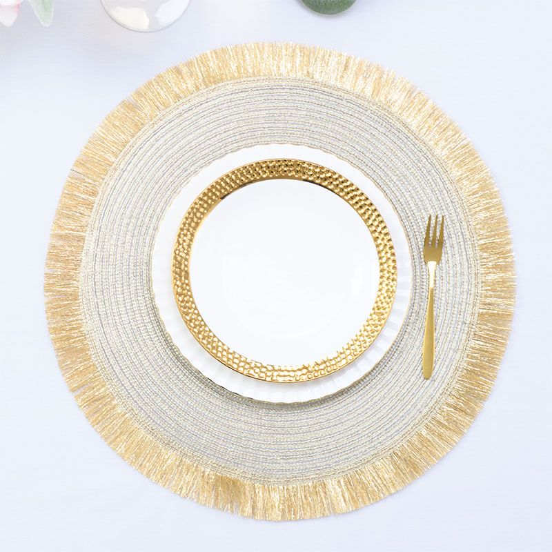 Kerek tányéralátét arany