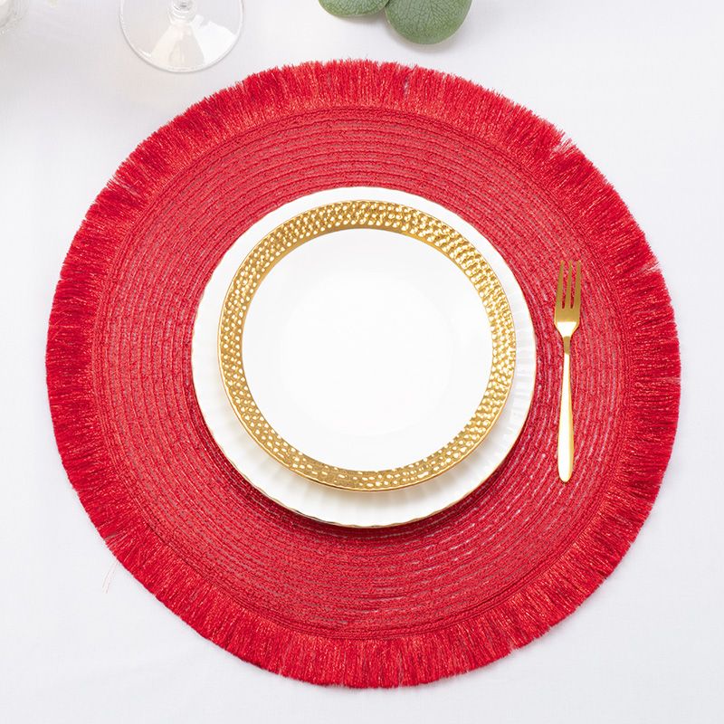 Kerek tányéralátét piros