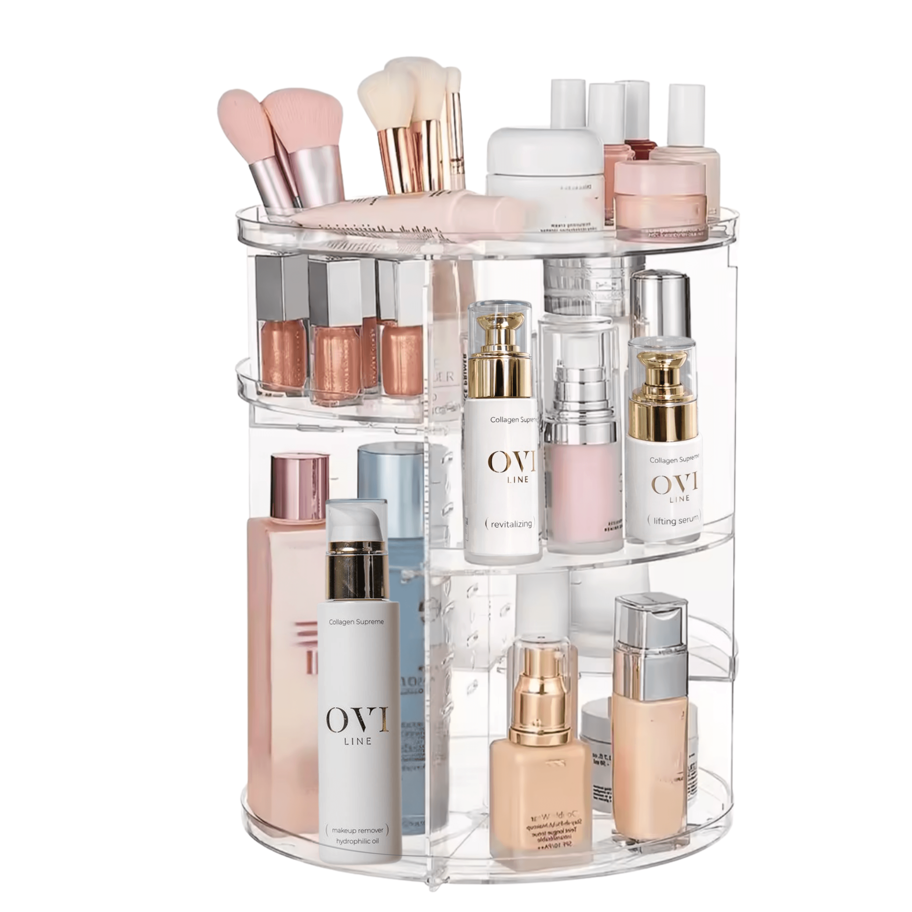 Forgó kozmetikumtároló