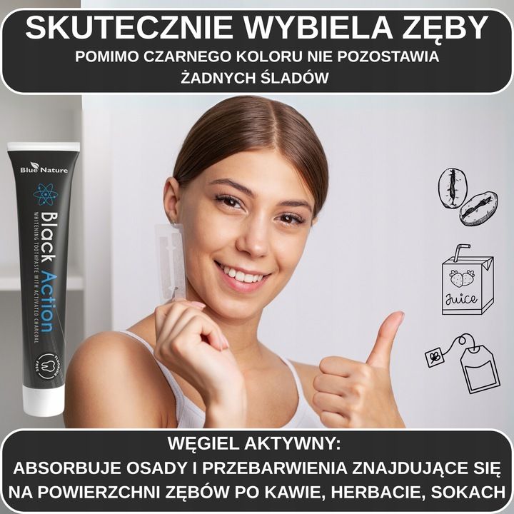 Fehérítő fogkrém aktív szénnel és ezüstkolloiddal