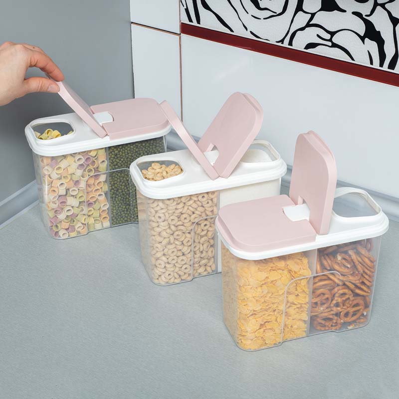 Kétrekeszes tároló