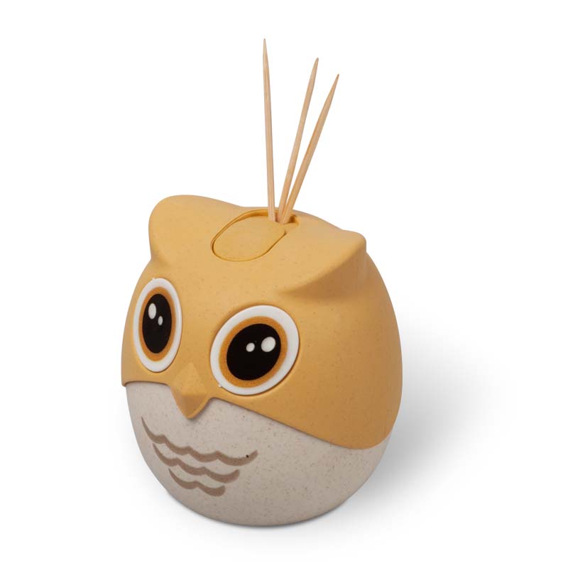 Baglyos fogpiszkáló-tartó és -adagoló