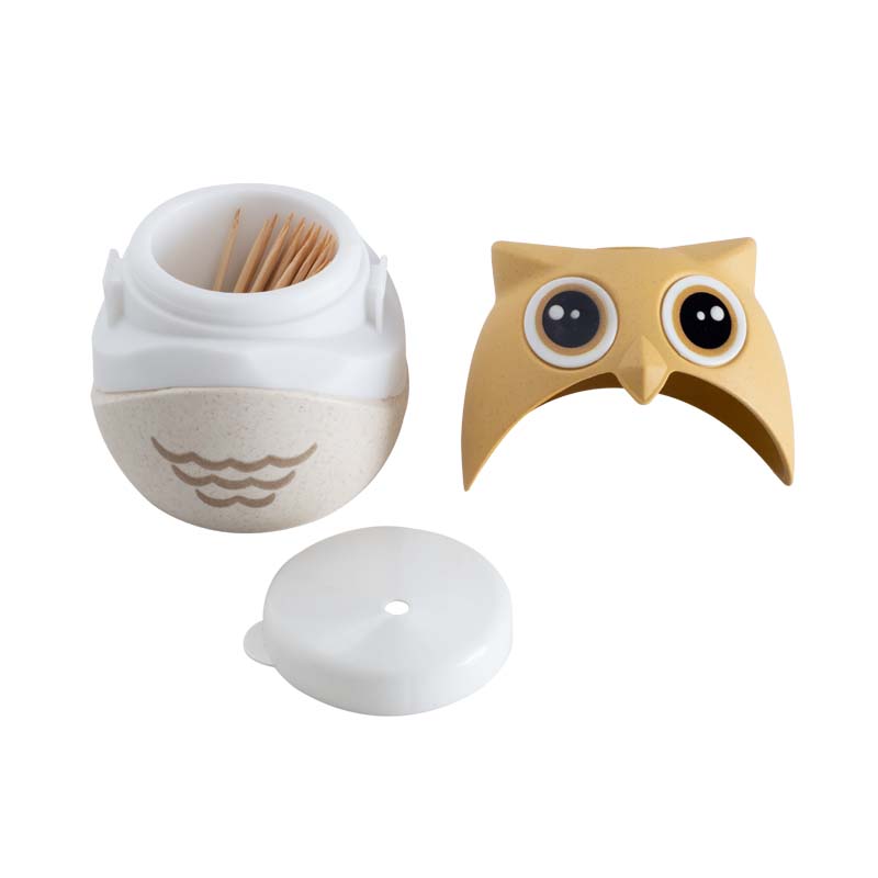 Baglyos fogpiszkáló-tartó és -adagoló