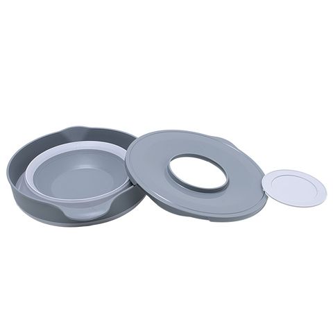 Összecsukható kerek tál fedéllel