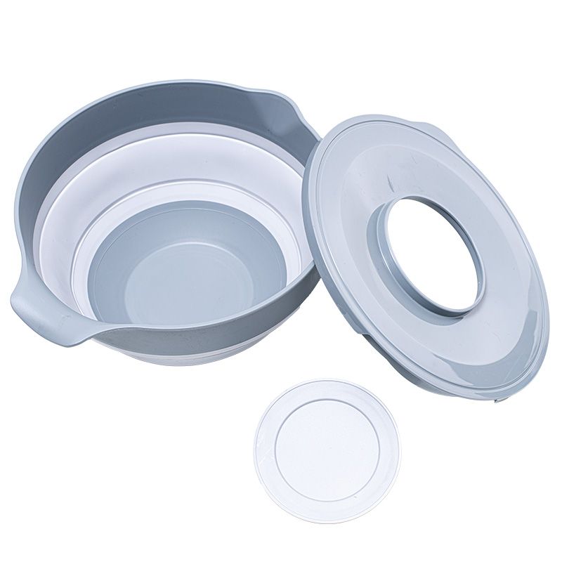 Összecsukható kerek tál fedéllel