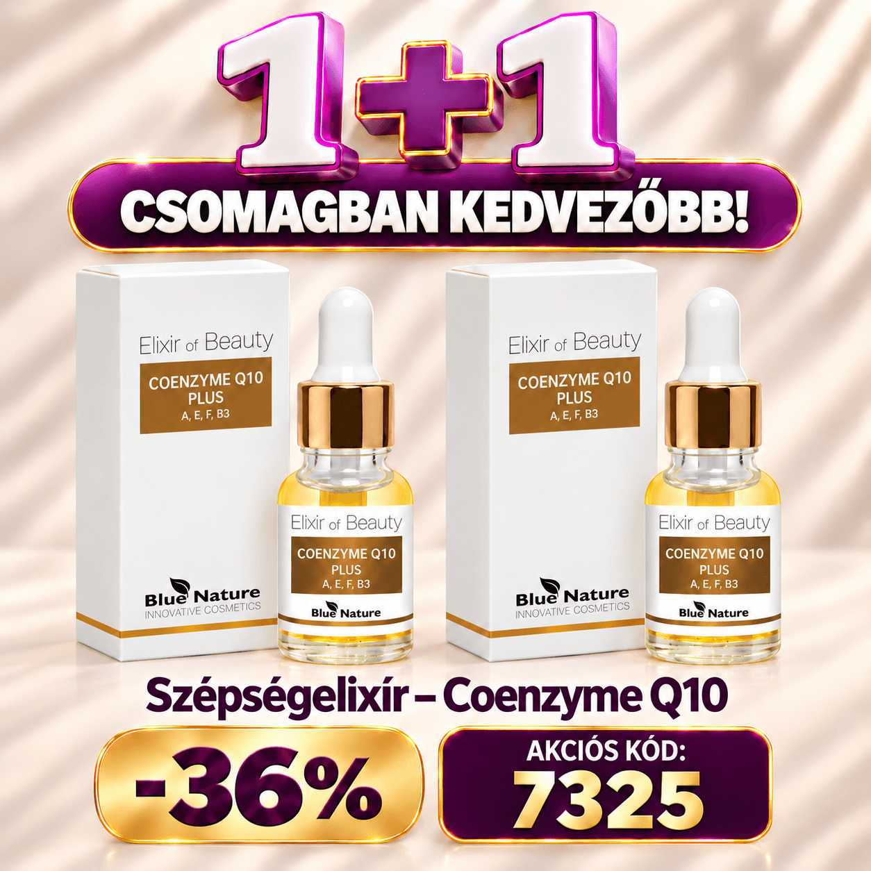 Szépség elixír - Coenzyme Q10 - 2 db