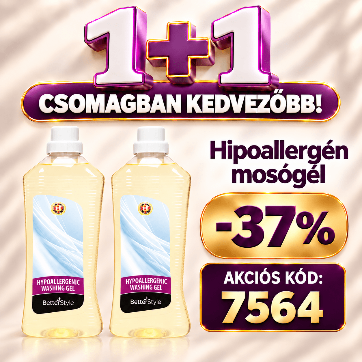 2 db-os készlet Hipoallergén mosógél