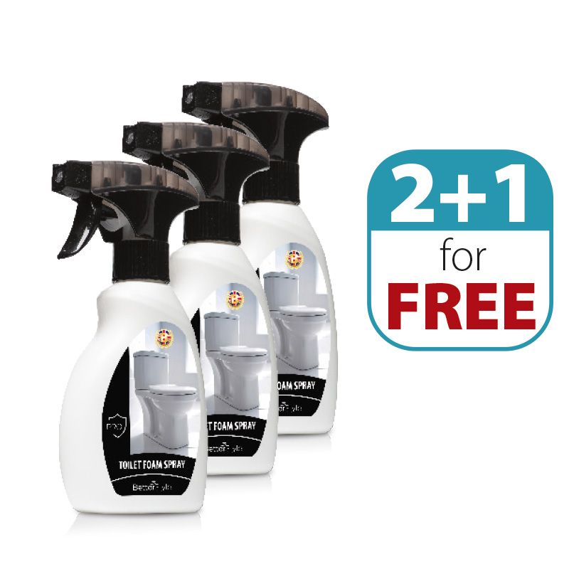 3 x PRO aktív hab WC tisztításához