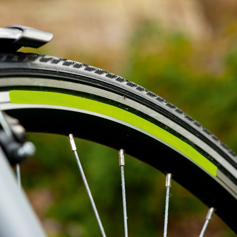 Fényvisszaverő csík biciklikerékre zöld
