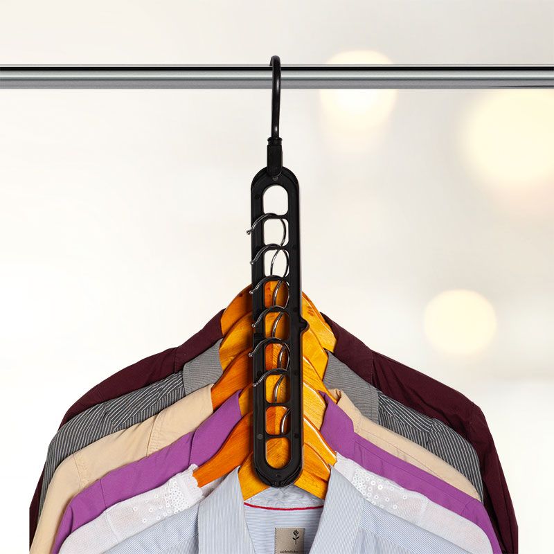 9 vállfahelyes vállfa - fekete