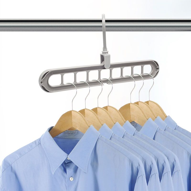 9 vállfahelyes vállfa - szürke