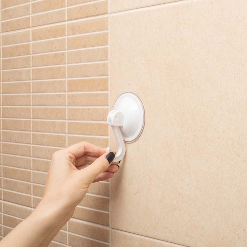 Tapadókorongos fürdőszobai tároló