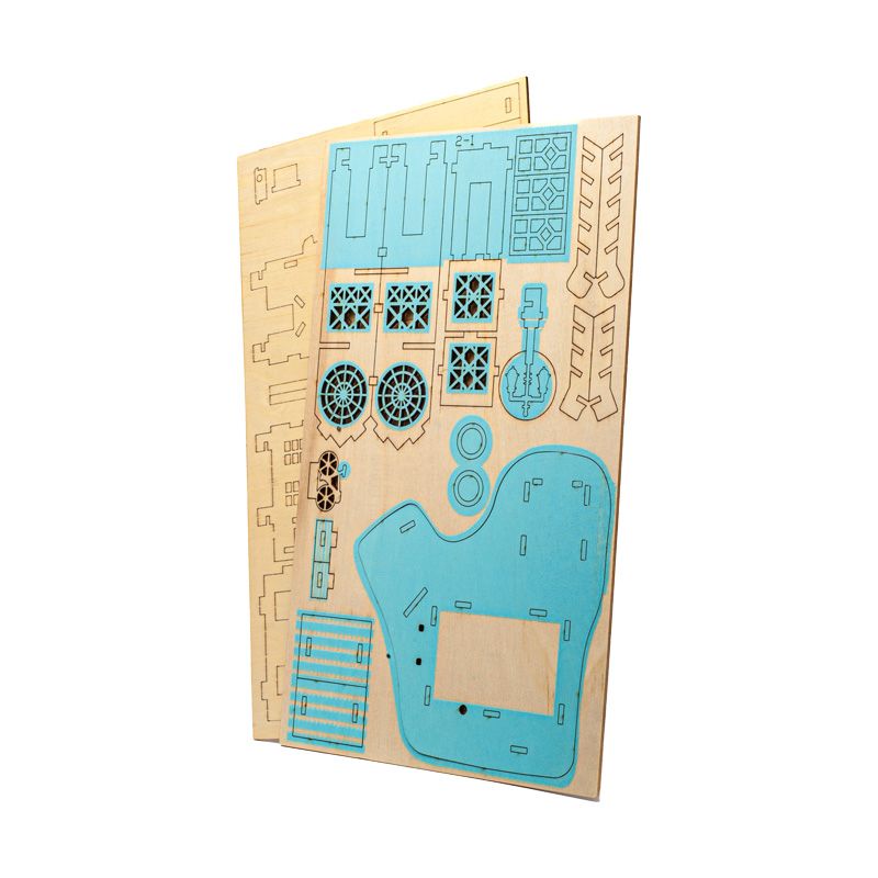 Fából készült 3D-s puzzle-ház