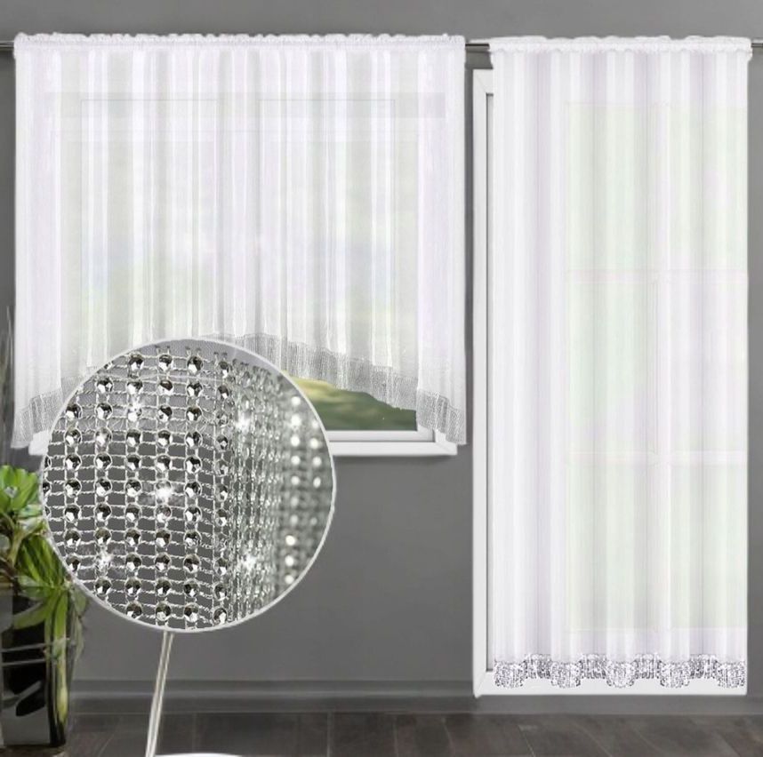 Erkély függönygarnitúra 400x250 + 150x250 cm