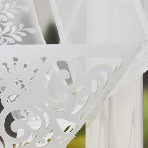 Dekoratív ablakpanel 120x180 cm, ráncolószalagon, áttört mintával és ezüst hímzéssel