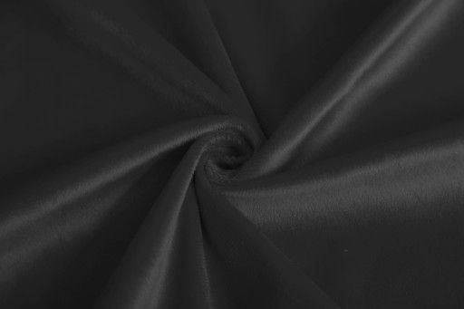 Fekete velúr glamour függöny szalagon 140x250cm (1 db.)