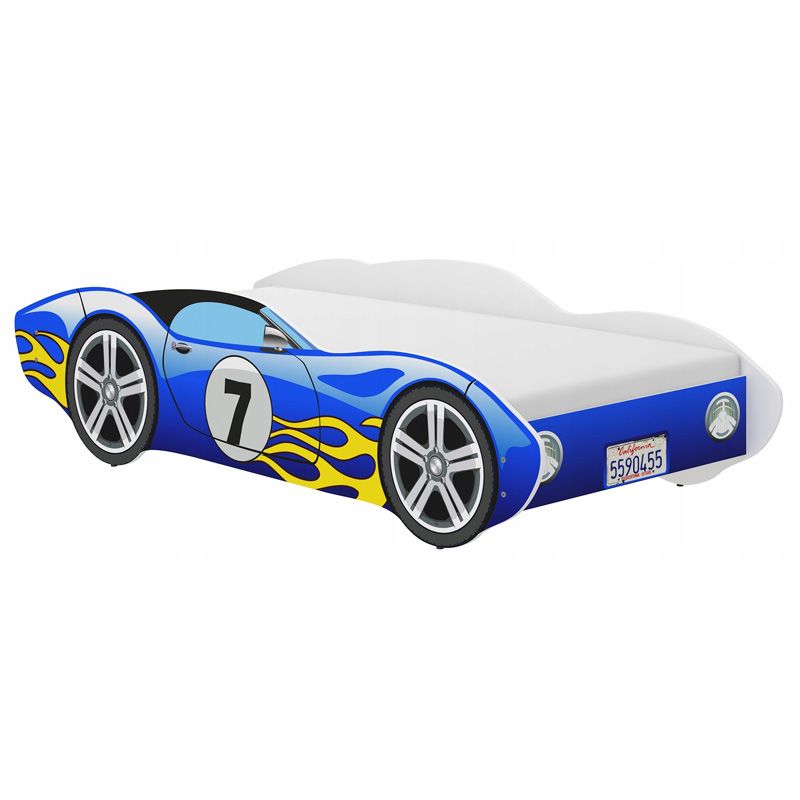 Gyerekágy Versenyautó kék 140 × 70 cm